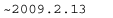 `2009.02.13